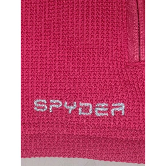 Womens Spyder Sweater Red Zip Up Size Small US Ski Team Label - Picture 10 of 14